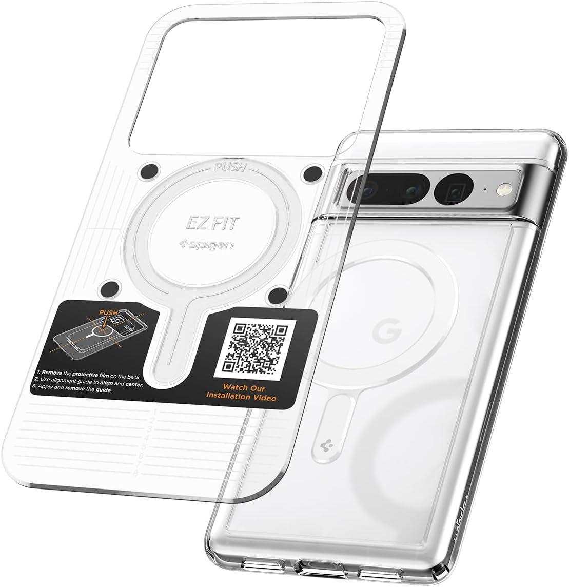 Spigen for MagSafe Ring Plate for Phone Case, Universal Wireless Charging Adapter for iPhone 17/16/15/14/13/12/11, Samsung Galaxy S26/S25/S24/Z Fold/Z Flip 7, Google Pixel 10/9 Series & More - White